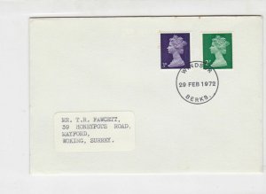 United Kingdom 1972 Error Post Decimal Day Stamps Cover ref R 17296