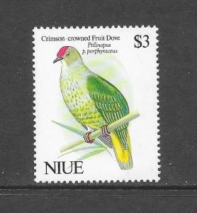 BIRDS - NIUE #610 FRUIT DOVE MNH