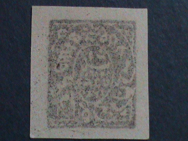 INDIA-JAMMU STATE 1867 SC# 6 156 YEARS OLD- BLACK ONE ANNA IMPERF MNH VF