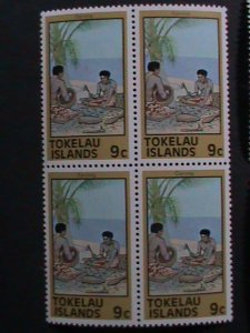 TOKELAU-1976-SC#49-56 LIVING STYLE OF PEOPLE IN COUNTRY MNH-BLOCK SET-VF