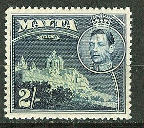 Malta # 202  George VI -2sh. Mdina Cathedral (1) Mint NH