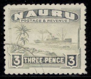 NAURU GV SG31B, 3d greenish grey, FINE USED. Cat £22.