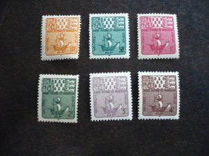 Stamps - St Pierre Miquelon - Scott#J68,J70-J74-Mint Hinged Part Set of 6 Stamps