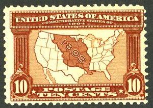 U.S. #327 MINT OG LH THIN