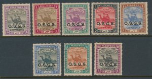 Sudan 1903-12 SG O4-O11 Official  Wmk 3 & 4 Mint Hinged Set of 8 (O8-O9 are MNH)
