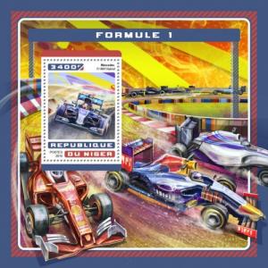 NIGER - 2016 - Formula 1 Motor Racing - Perf Souv Sheet - MNH