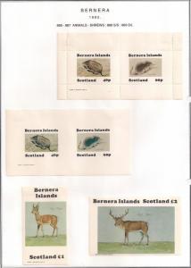 SCOTLAND - BERNERA - 1982 - Shrews - 2v Perf, Imp, Min, D/L Sheets - MLH