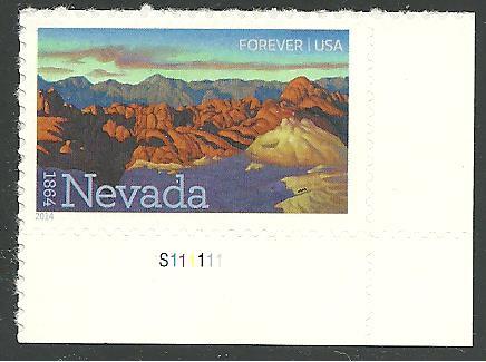 US Cat # 4907, Nevada, MNH*-