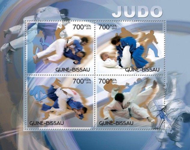 Judo Wrestling Sports Guinea-Bissau MNH stamp sheet