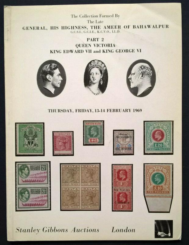 Auction Catalogue AMEER OF BAHAWALPUR   QUEEN VICTORIA, EDWARD VII and GEORGE VI