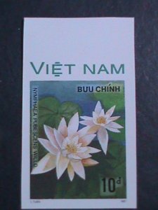 ​VIETNAM-1988 SC #1849-55 LOVELY WATER LILY-LOTUS COMPLETE SET IMPERF MNH VF