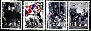 GIBRALTAR Sc#1014-1017 2005 V-E Day Anniversary Complete Set OG Mint NH