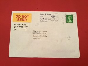 U.K Send A Card for Mother’s Day 1997 Special Cancel stamp cover R36073