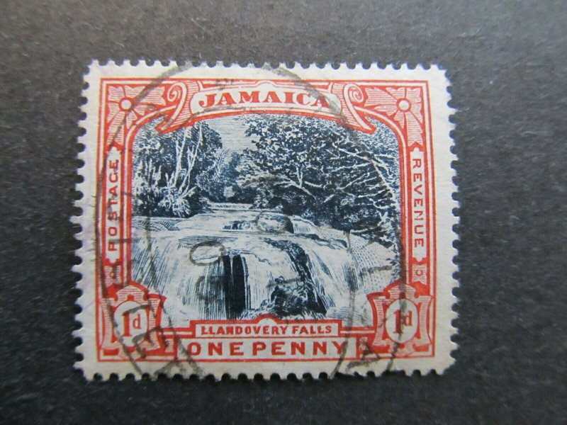 A4P21F29 Jamaica 1900-01 Wmk Crown CC 1d used