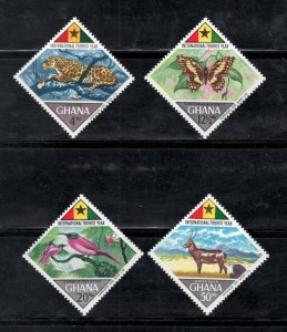 Ghana 1967 International Tourist Year Scott # 314 - 318 MH