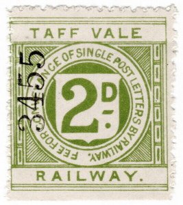 (I.B) Taff Vale Railway : Letter Stamp 2d