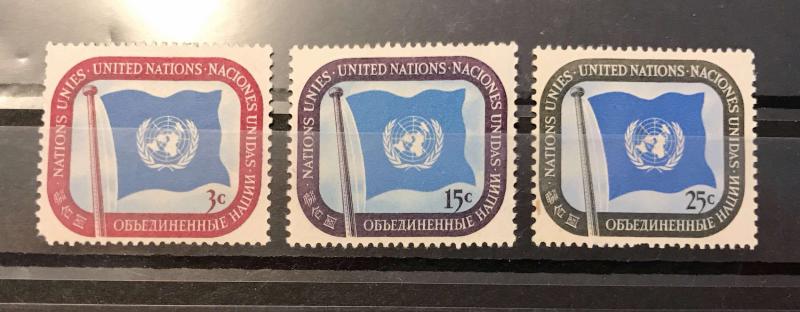 U.N. N.Y 4,7,9 MNH