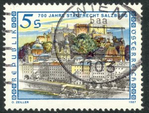 AUSTRIA 1987 SALZBURG CITY CHARTER Anniversary Issue Sc 1392 VFU