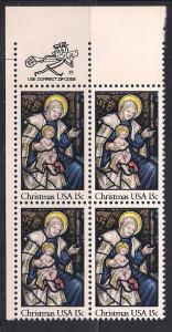 Zip Blk Sc#1842 Christmas '80 MNH UL