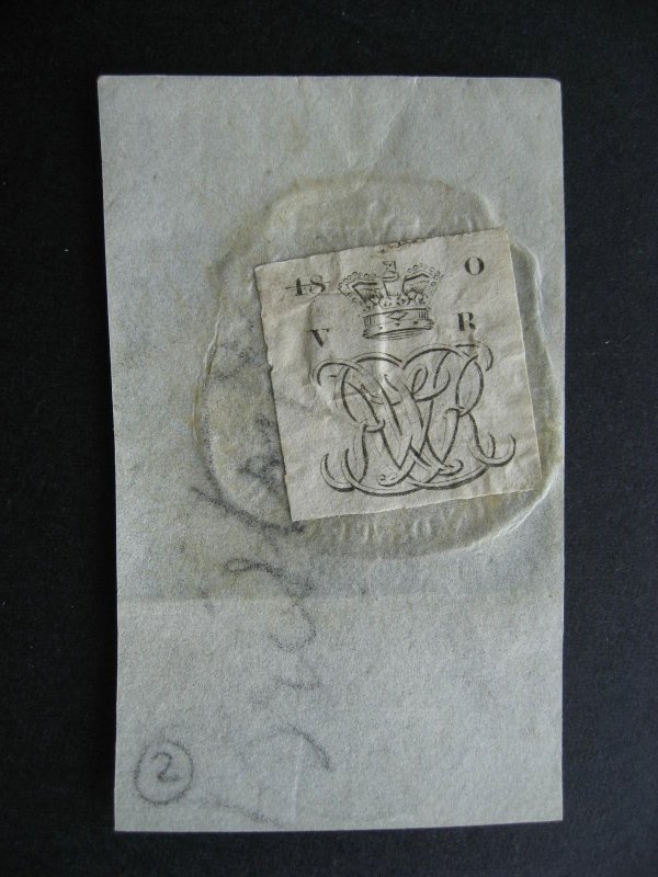Great Britain revenue Victoria cypher label 2 pounds 10 shillings