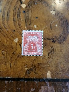 Stamps French Andorra Scott #J26 h