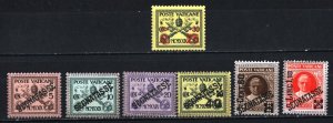 VATICAN 1931 SET OF 7 STAMPS MLH/MNH