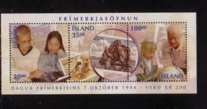 Iceland Sc 789 1994 Stamp Day stamp sheet mint NH