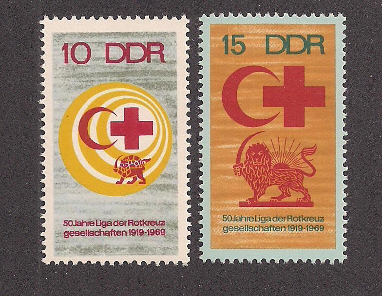 GERMANY - DDR SC# 1099-1100 F-VF MNH 1969