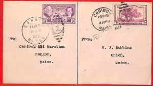 aa2669 - USA - POSTAL HISTORY - Cover from CARIBOU SKI MARATHON - SKIING 1937-