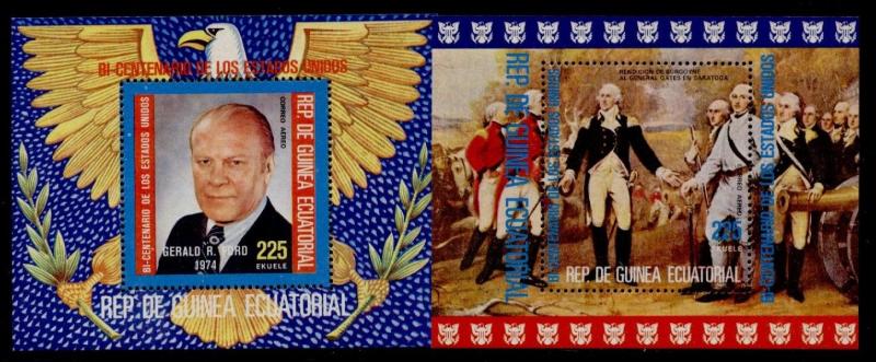 Equatorial Guinea MIBK 174-5 MNH Gerald Ford, American Bicentennial