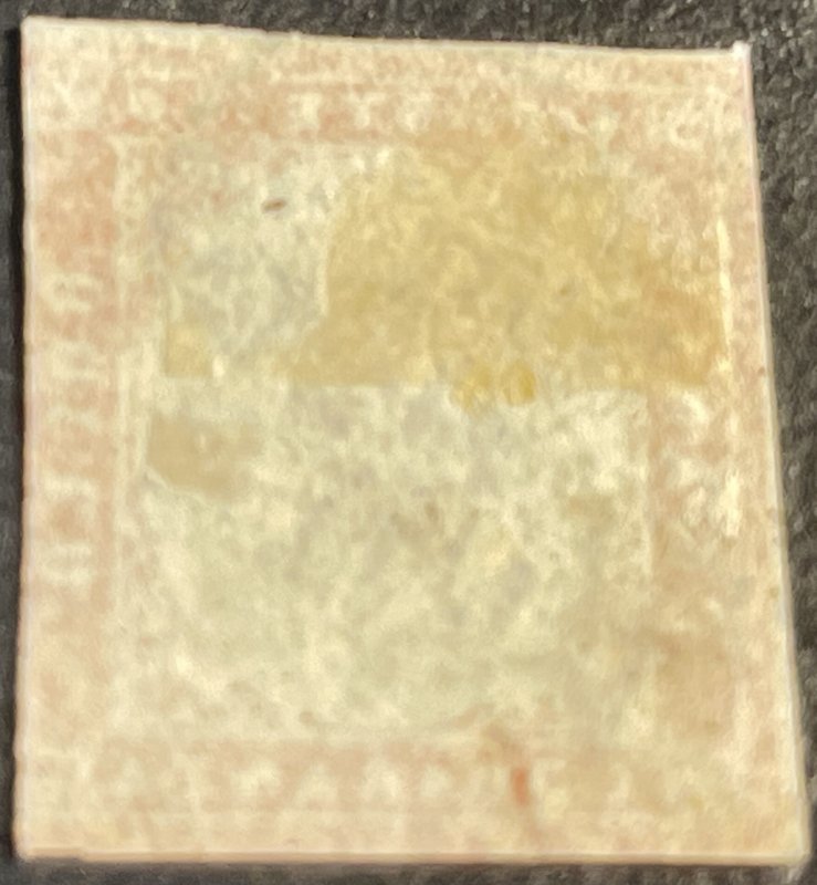 SARDINIA # 13--USED---SINGLE---RED---1863