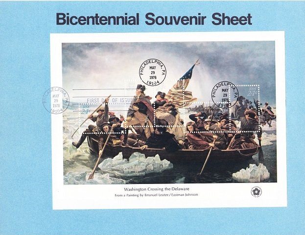 US SP413 - SP416 Bicentennial set of 4 Souvenir Pages #1686 - 1689