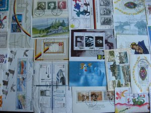 West Germany 25 different? used souvenir sheets, mixed condition