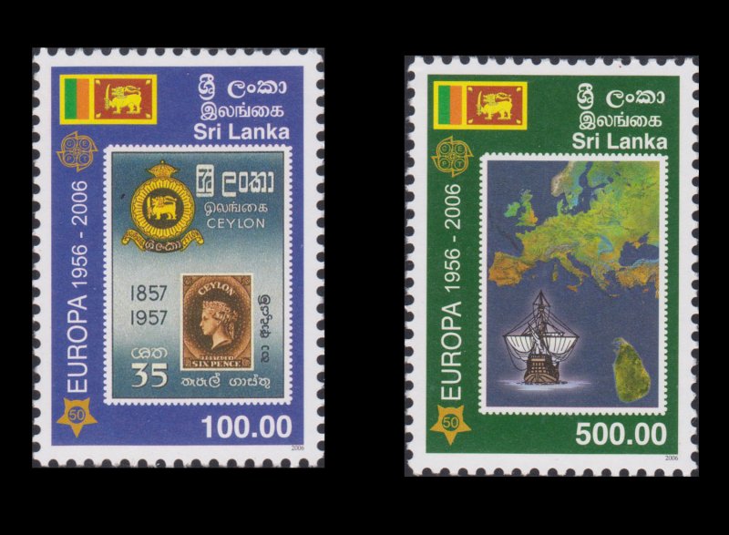 SRI LANKA. 50th Anniversary Of the First Europa Stamp. SCOTT # 1539 - 40. UNUSED