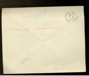1929 Curacao airmail  Cover to Canal Zone and NYC