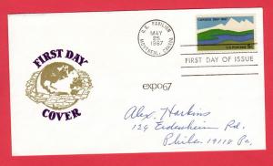 #1324 Canada Centennial - Van Dahl Cachet!