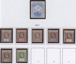 Grenada #47-54 Unused Single