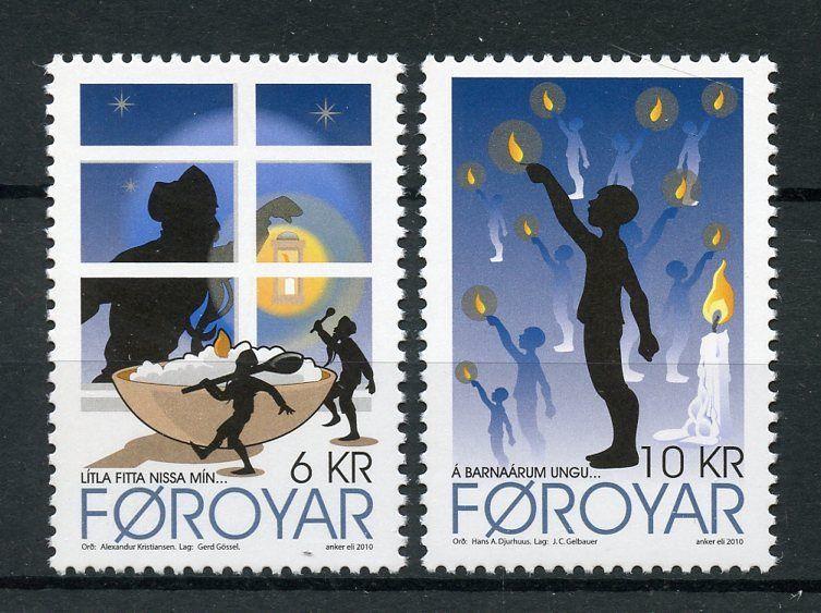 Faroes Faroe Islands 2010 MNH Christmas Faroese Carols 2v Set Seasonal Stamps
