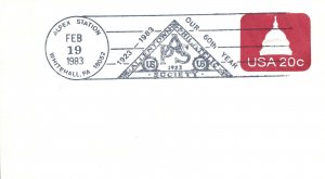 60th ANNIVERSARY OF THE ALLENTOWN PHILATELIC SOCIETY SPECIAL CANCELLATION 1983