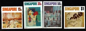 SINGAPORE SG174/7 1972 CONTEMPORARY ART  MNH