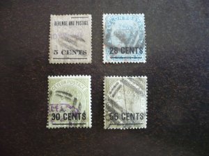 Stamps - Ceylon - Scott# 124,127-129 - Used Part Set of 4 Stamps