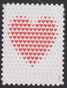 SC# 5431 - (55c) - Made of Hearts - Used Single Off Paper