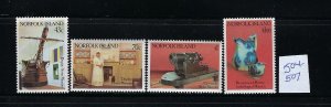 NORFOLK ISLAND SCOTT #504-507 1991 MUSEUMS - MINT NEVER HINGED