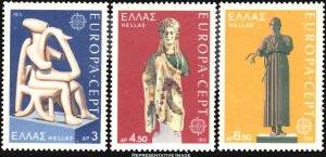 Greece Scott 1109-1111 Mint never hinged.
