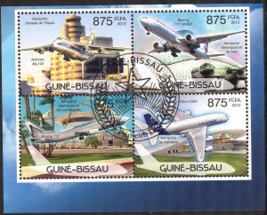 Guinea Bissau 2012 Aviation Airports Sheet Used / CTO