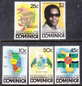 Dominica 602-606 MNH VF