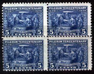 #550 Mint NH, Fine, Block of 4 (CV $300+) (CV $70 - ID23985) - Joseph Luft