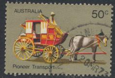 Australia  Sc# 536  Pioneer Life Transport  Stage Coach   Used 