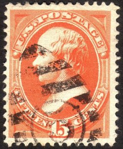 1879, US 15c, Webster, Used, Well centered, Sc 189