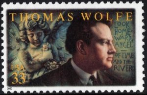 SC#3444 33¢ Thomas Wolfe Single (2000) MNH